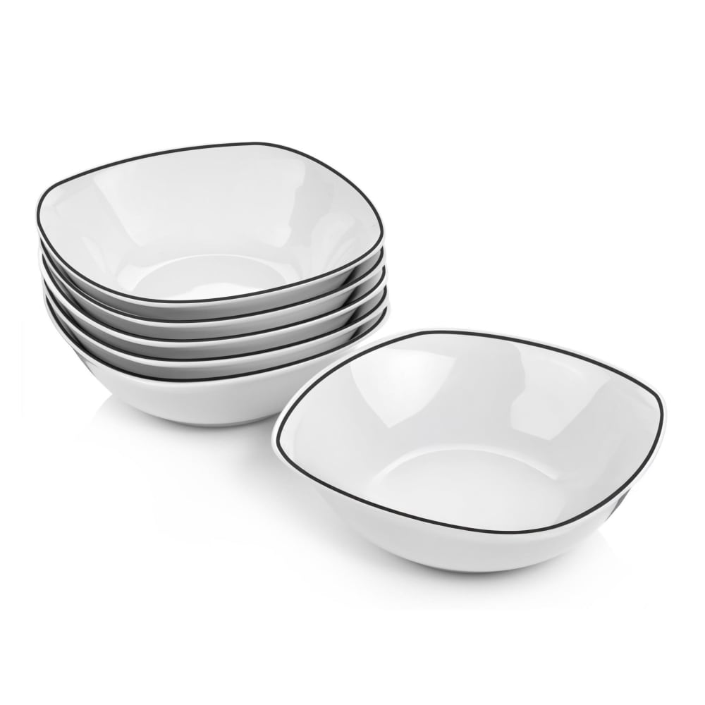 SÄNGER 6er Set Schalen aus Porzellan, weiß style modern - Porzellan
