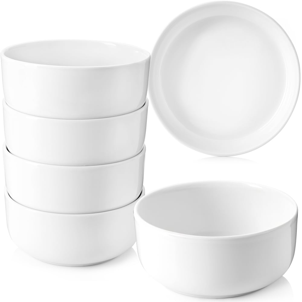 SÄNGER 6er Set Müslischalen aus Porzellan, weiß style modern - Porzellan