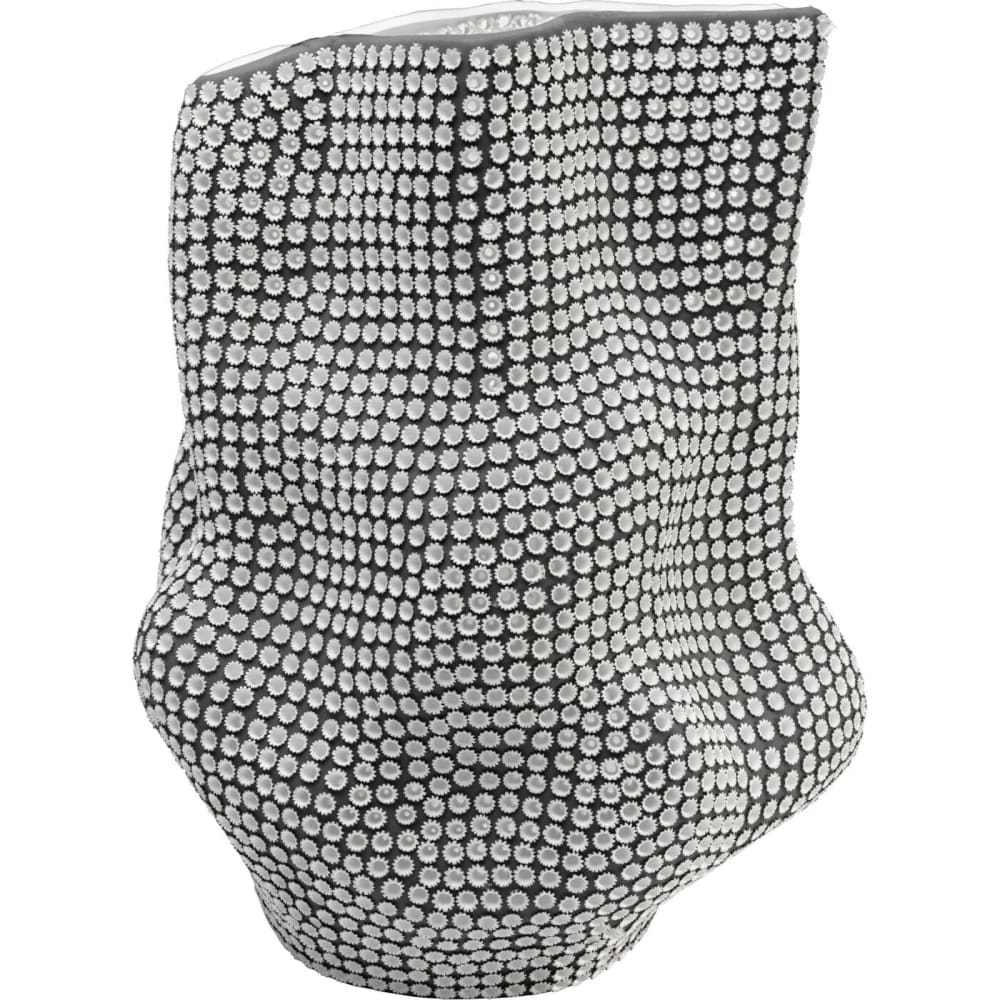 Vase anémones blanches en porcelaine noire