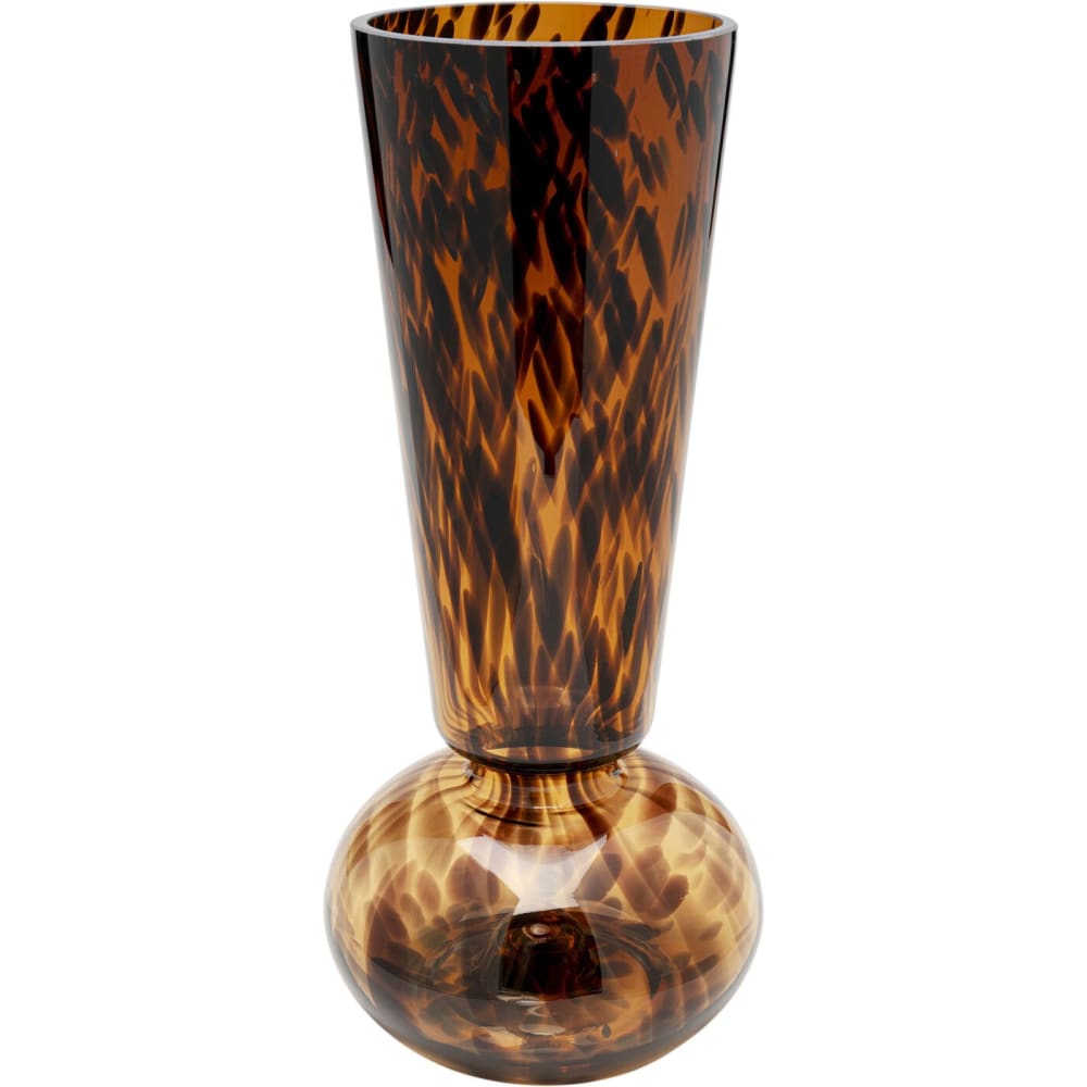 Vase en verre marron H35