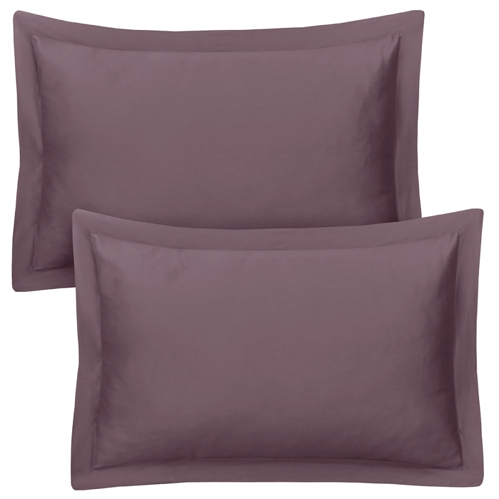 Lot de 2 taies d'oreiller 50x70 cm satin de coton sureau