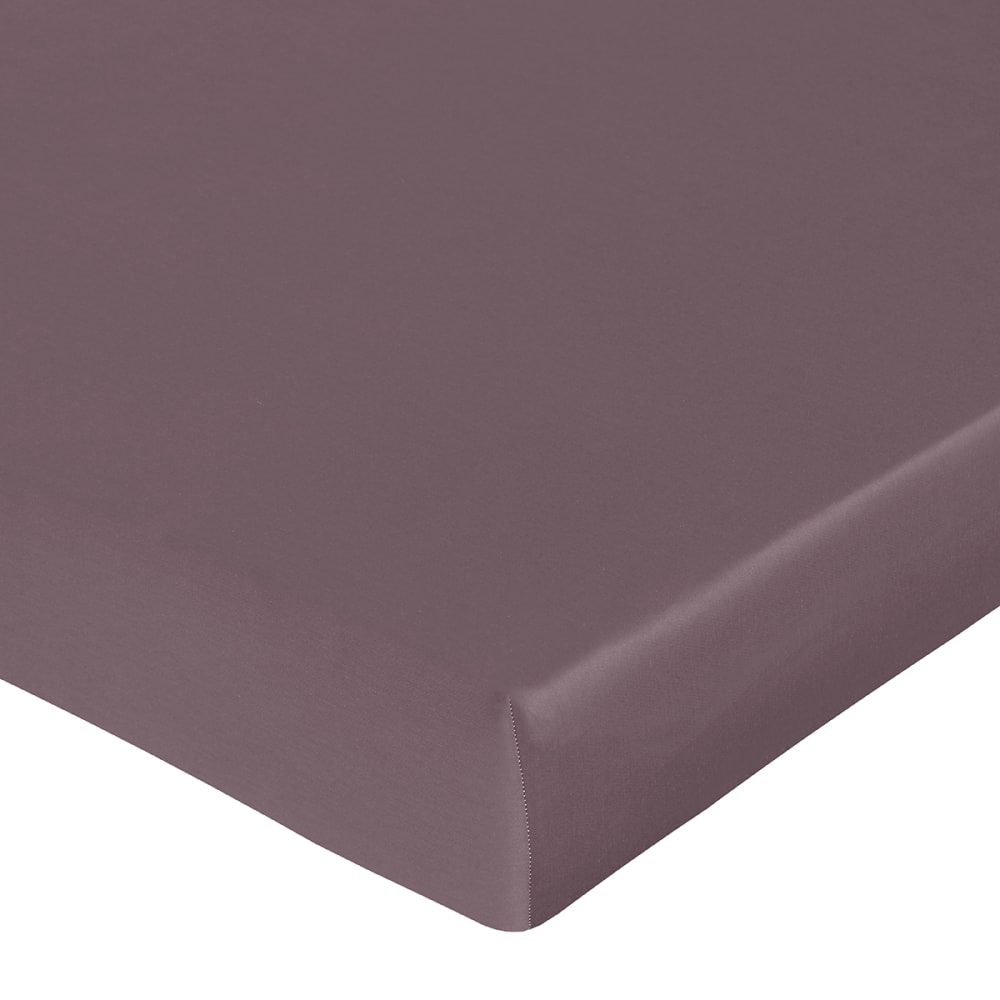 Blanc Avenue Spannbettlaken 90x190 cm Baumwollsatin style classic chic Violett Öko-Tex Zertifikat Baumwolle