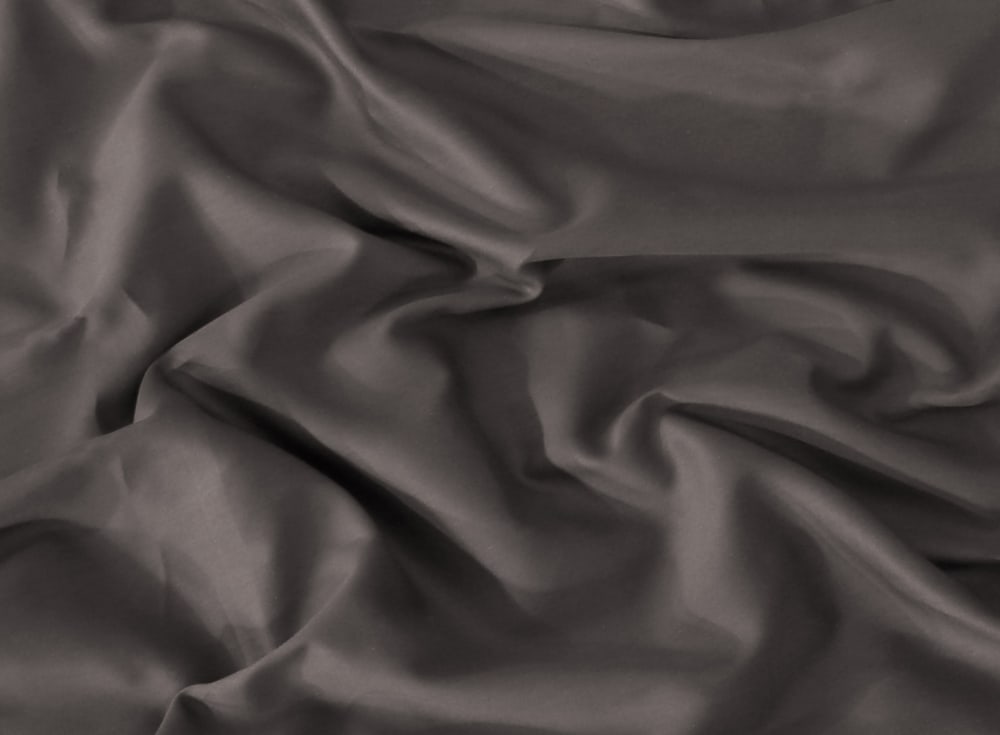 Drap plat 2 personnes 240x300 cm satin de coton anthracite — vue 4