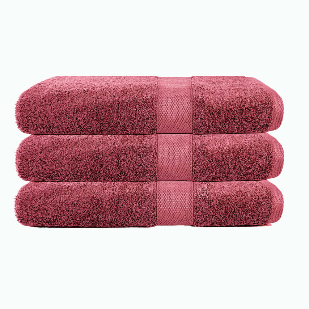 Lot de 3 draps de bain 70x130 cm 500 gr/m2 100% coton Lot de 3 draps de bain 70x130 cm 500 gr/m2 100% coton
