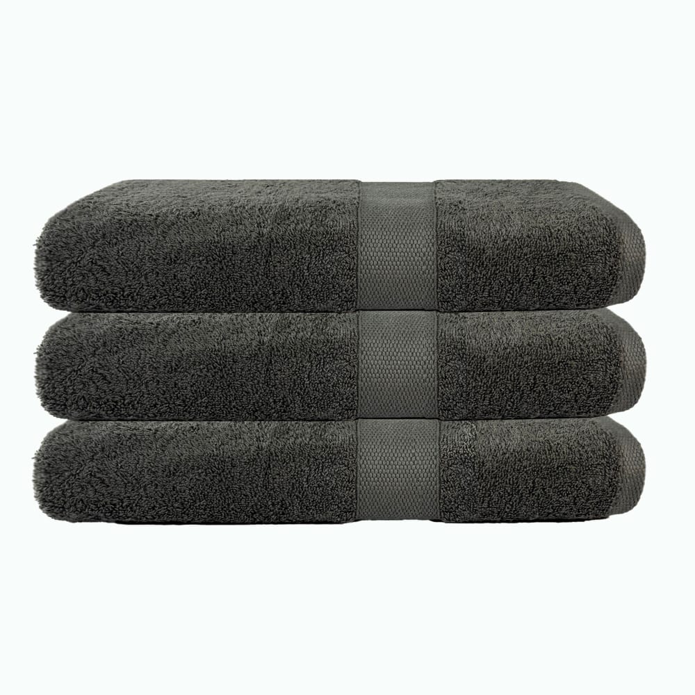 Lot de 3 serviettes éponge 50x90 cm 500 gr/m2 100% coton