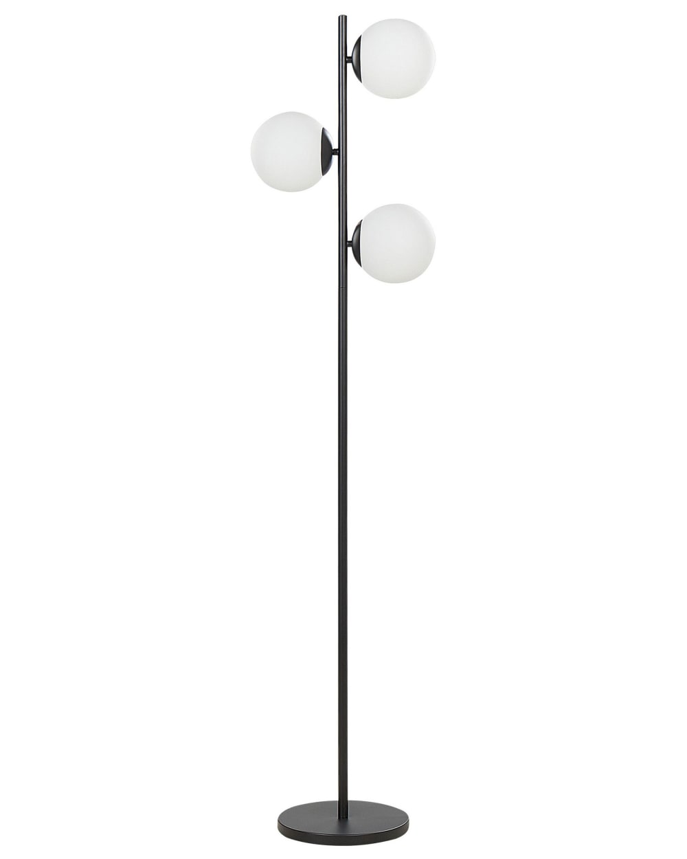 lampadaire métal noir
