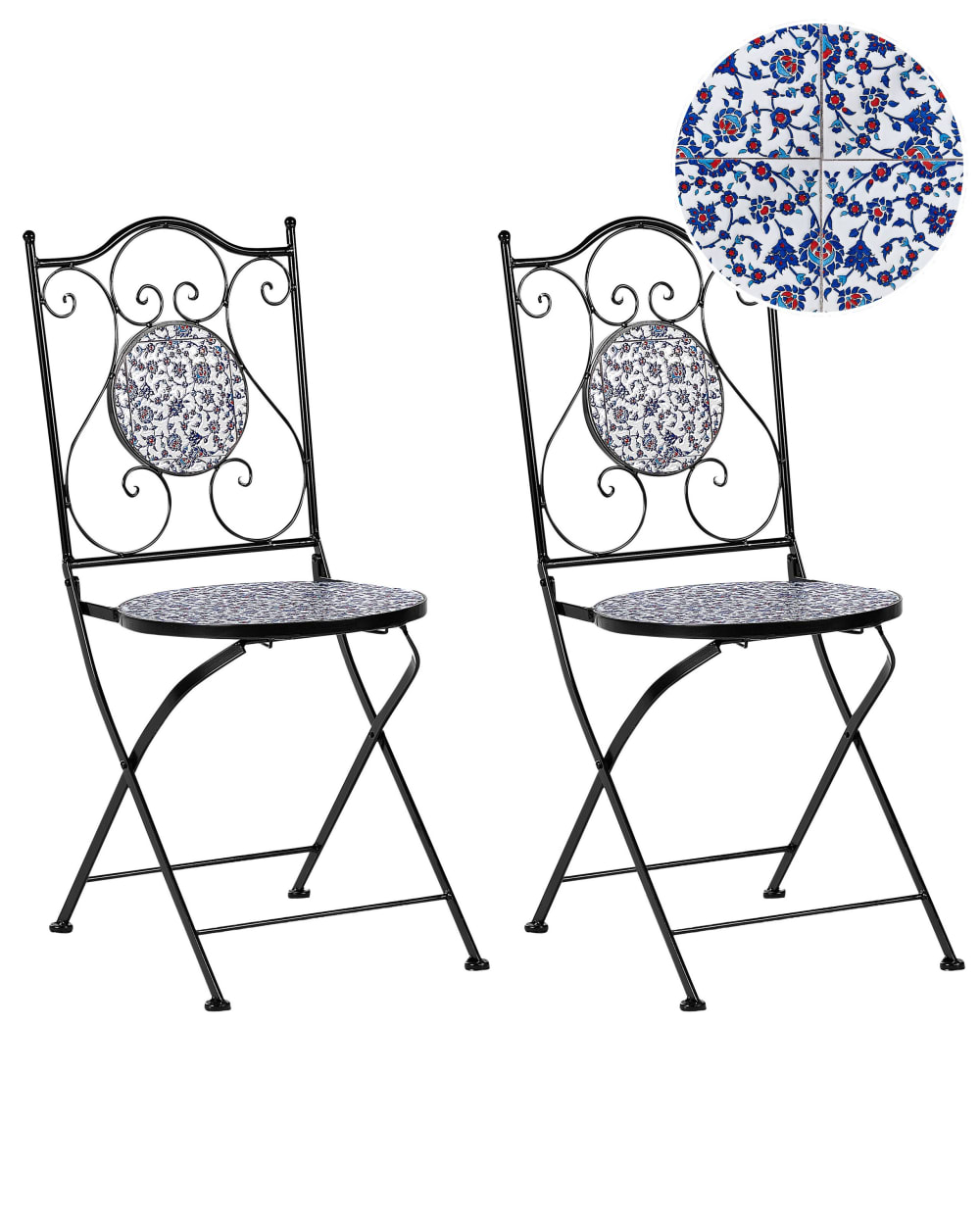 Lot de 2 chaises d'extérieur