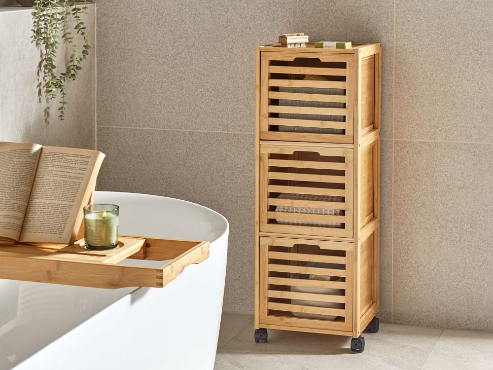 Badezimmerschrank aus Holz 90cm, braun - Maisons Du Monde