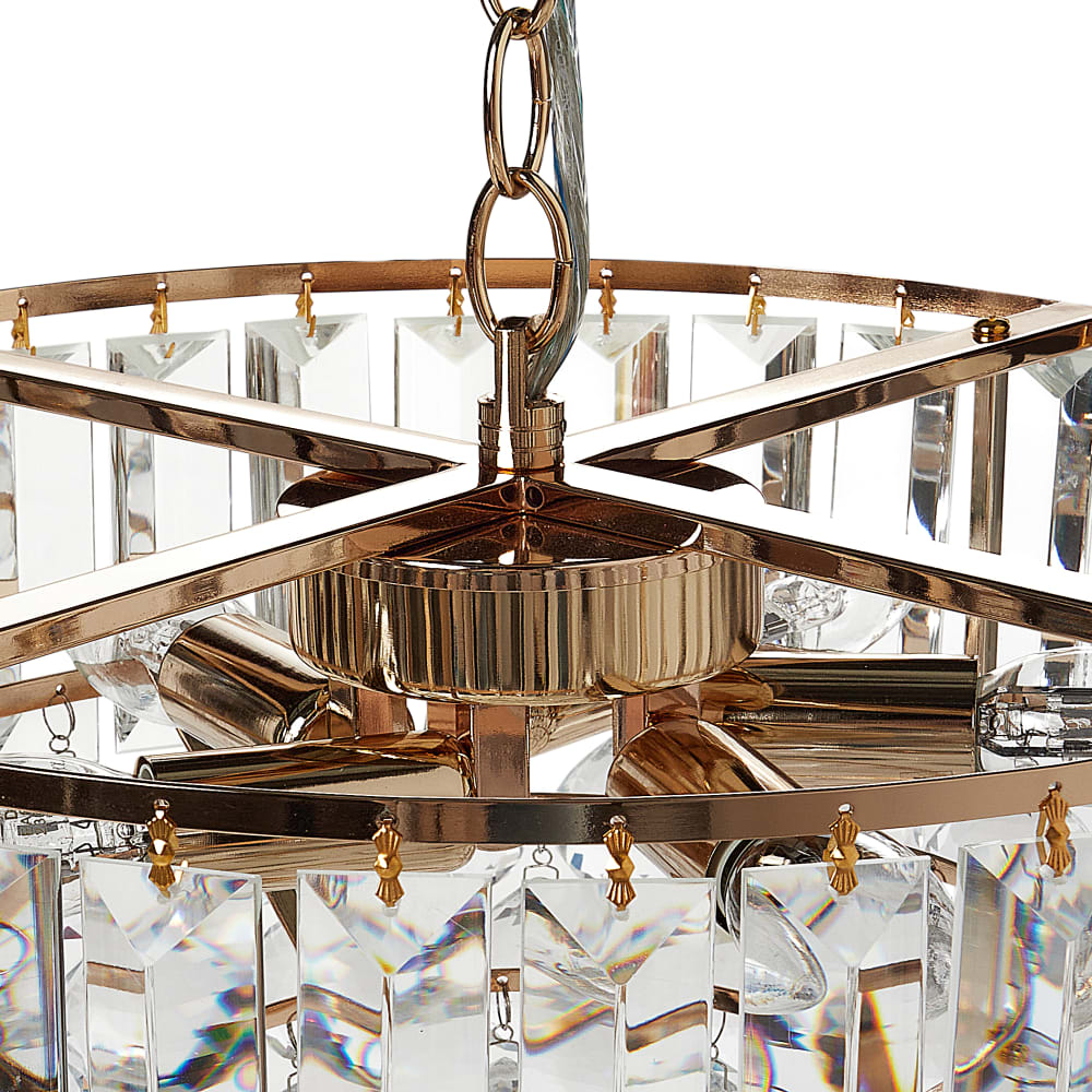 Lustre cristal doré — vue 4