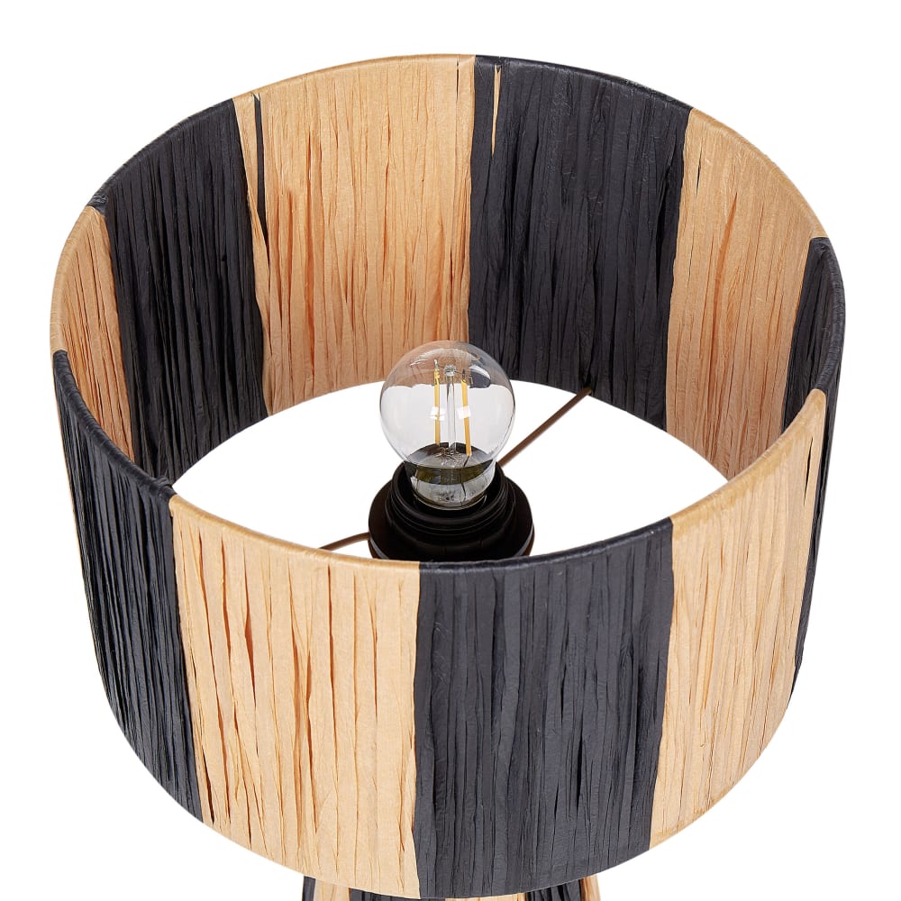 Lampe à poser osier marronnoir — vue 4