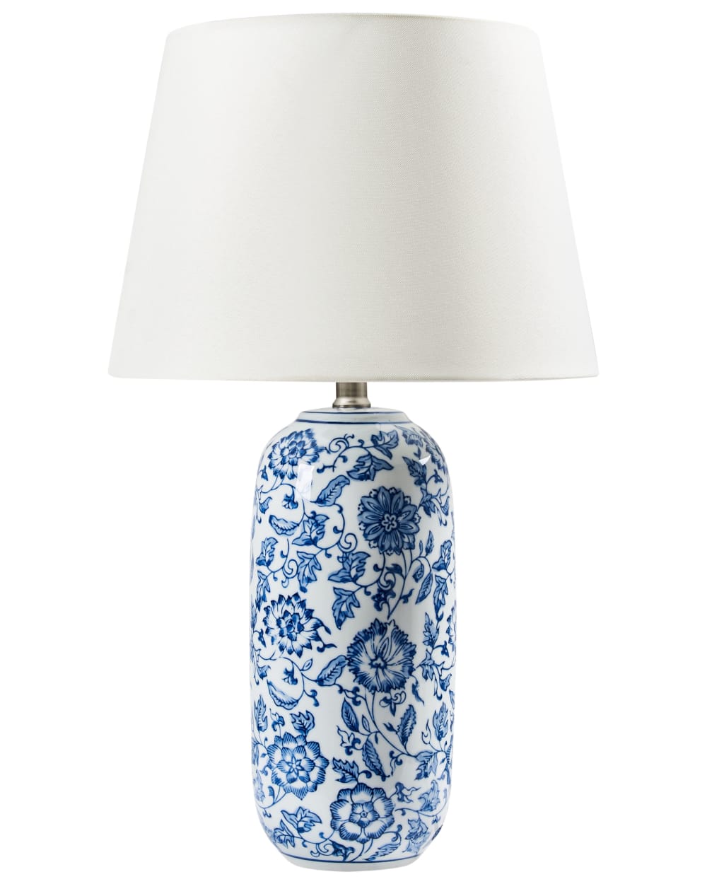 Lampe à poser  porcelaine blancbleu