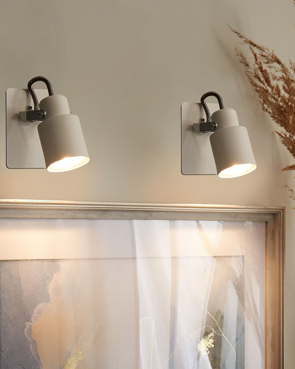 Lot de 2 spots réglable métal blanc — vue 3