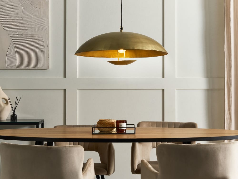 Suspension d’intérieur métal doré — vue 3