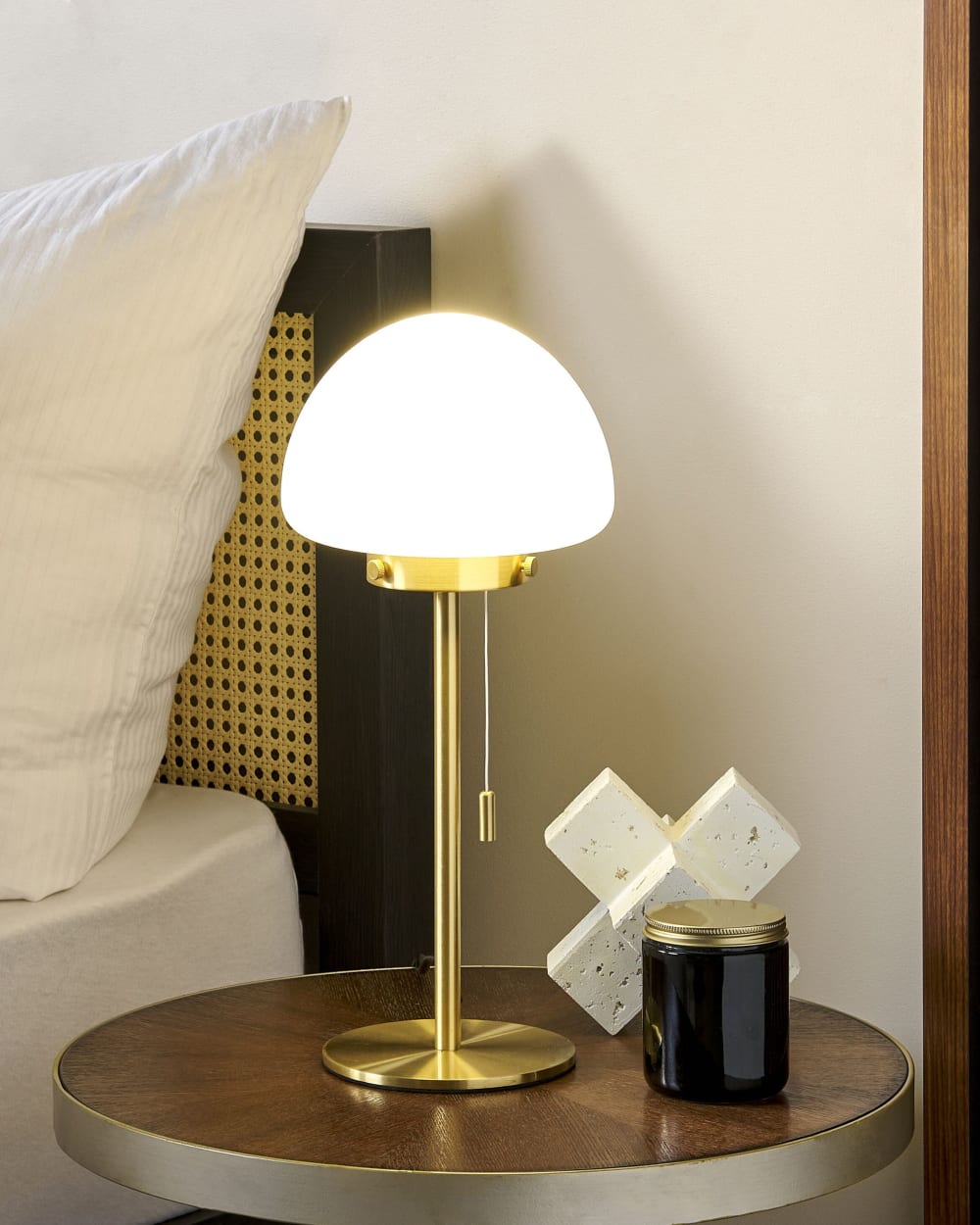 Lampe à poser métal doré — vue 3