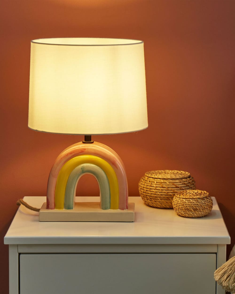 Lampe à poser céramique multicolore — vue 3