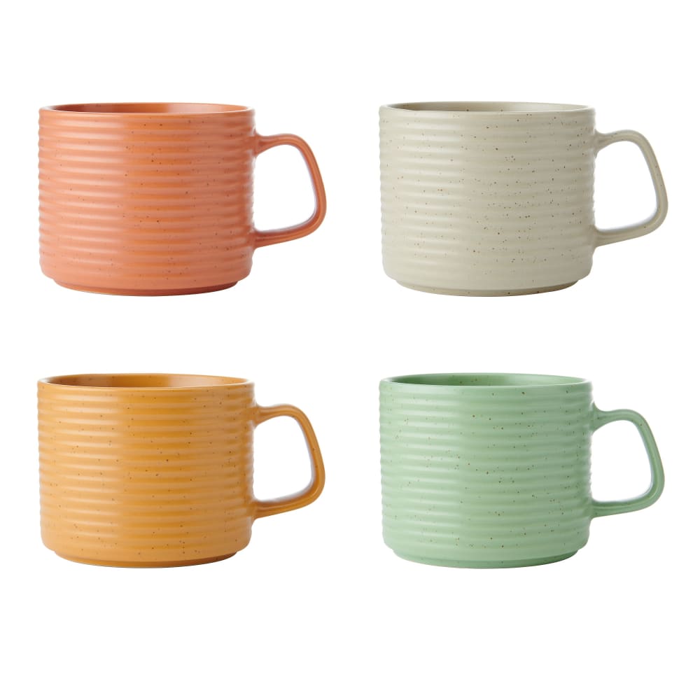 Set De 4 Tasses En Céramique Multicolore 400ml