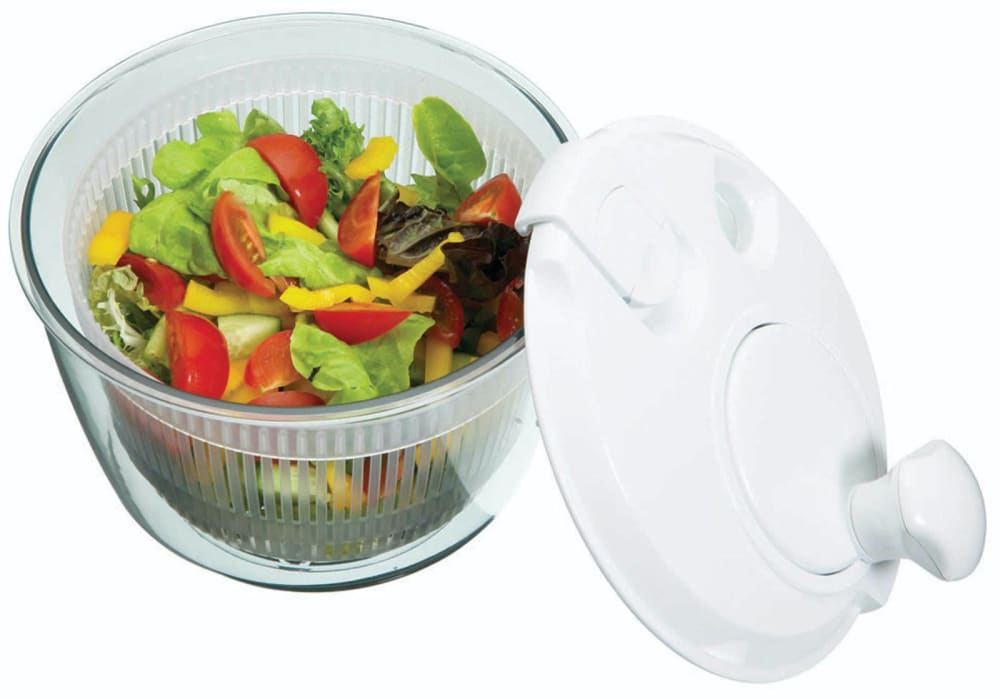 Mini Essoreuse à Salade 19cm Plastique Blanc 2.5L