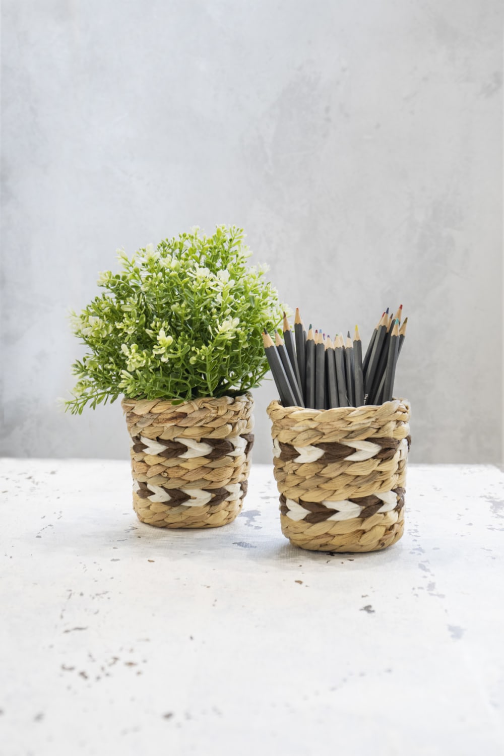 Lot De 2 Jardinières En Bambou Multicolore — vue 3