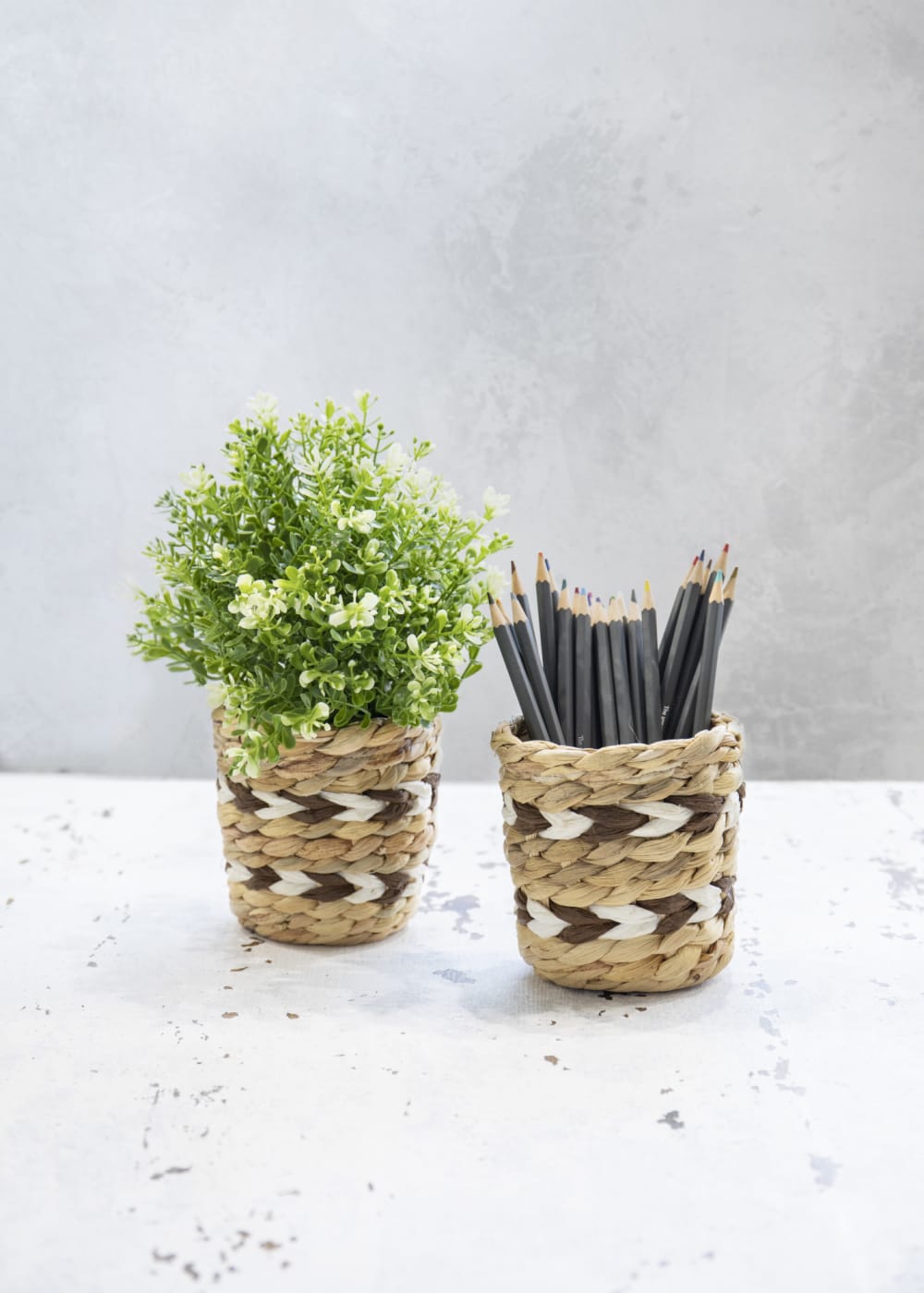 Lot De 2 Jardinières En Bambou Multicolore — vue 4