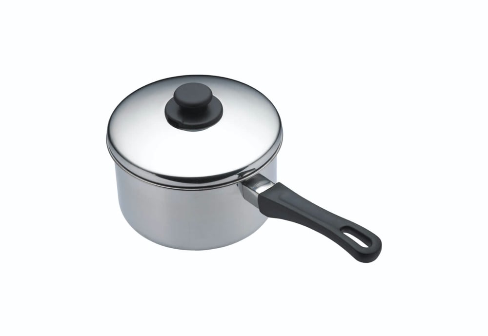 Casserole Profonde 12cm Acier Inoxydable Argent 640ml