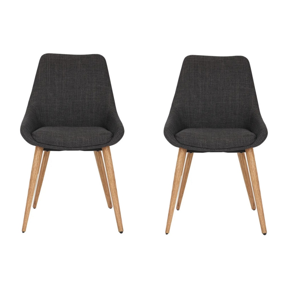 Lot de 2 chaises en tissu