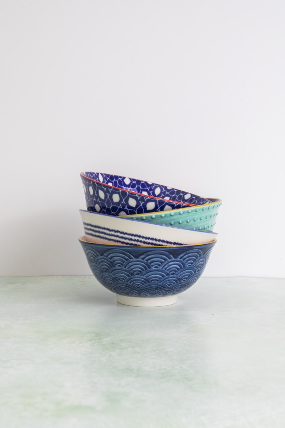 4er Set Dessertschalen aus Keramik Blau - Maisons Du Monde