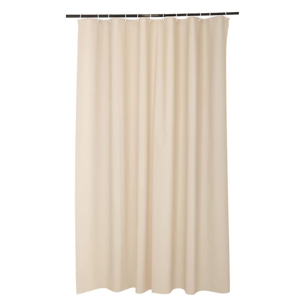 Rideau de douche uni en peva plastique taupe 200x180