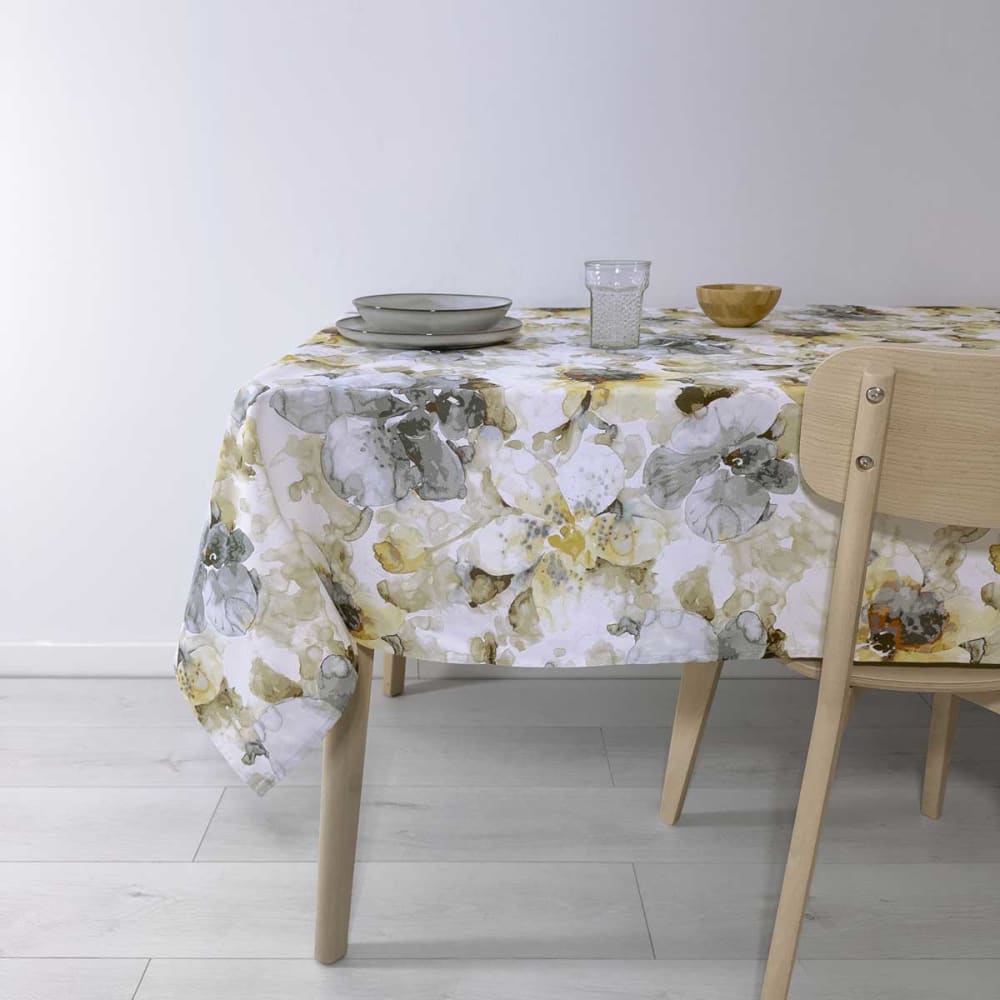 Nappe enduite anti-taches en coton  140x200 cm multicolore