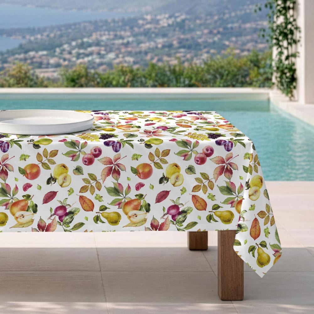Fleckabweisende Tischdecke - 100 % Baumwolle, - 140x250 cm -