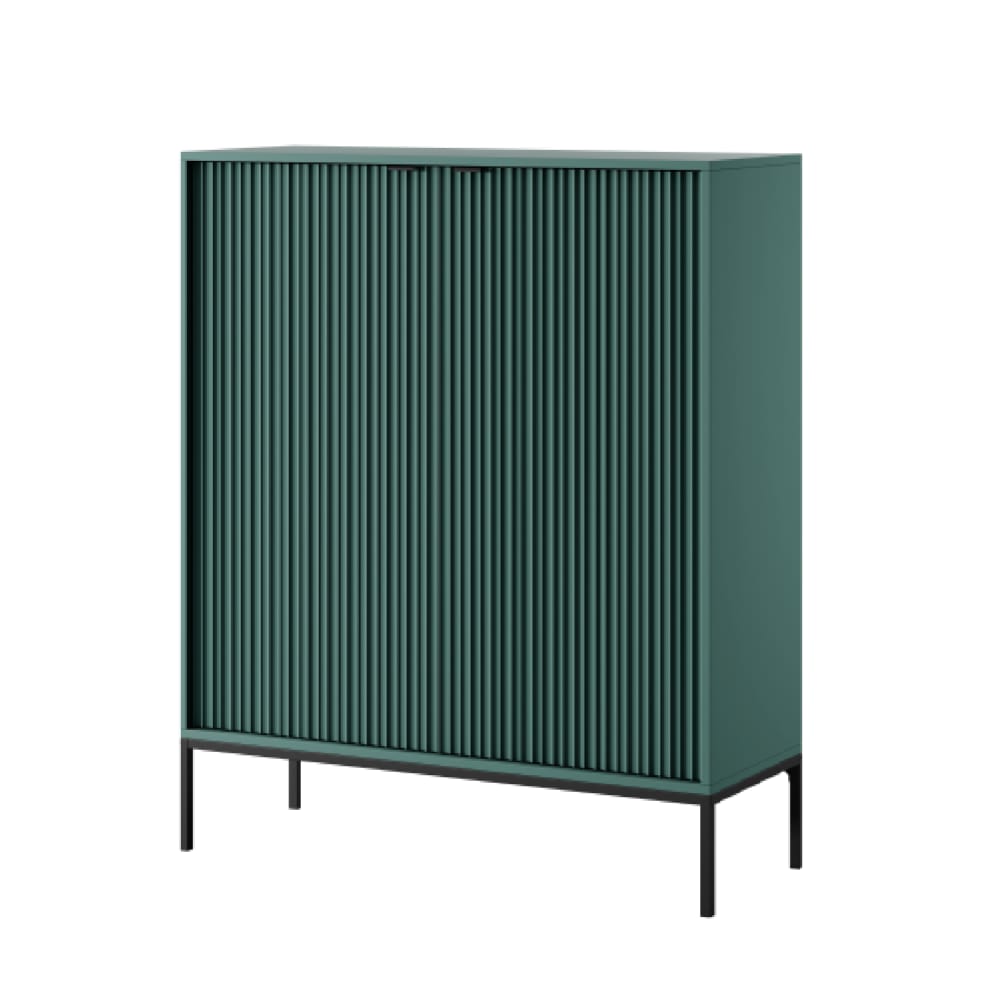 Buffet+2+portes+pieds+metal+noir+104x125+cm