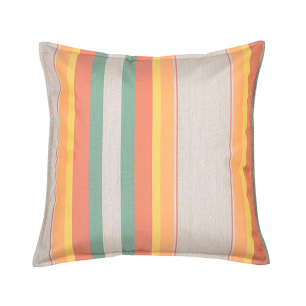 Moyen coussin carré 60x60cm 100% Coton Orange/Bleu