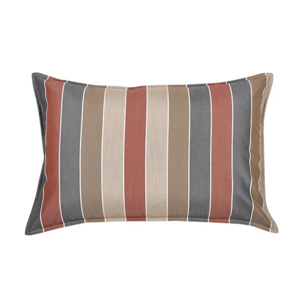 Coussin rectangulaire 70 x 45cm 100% Coton Marron/Rouge