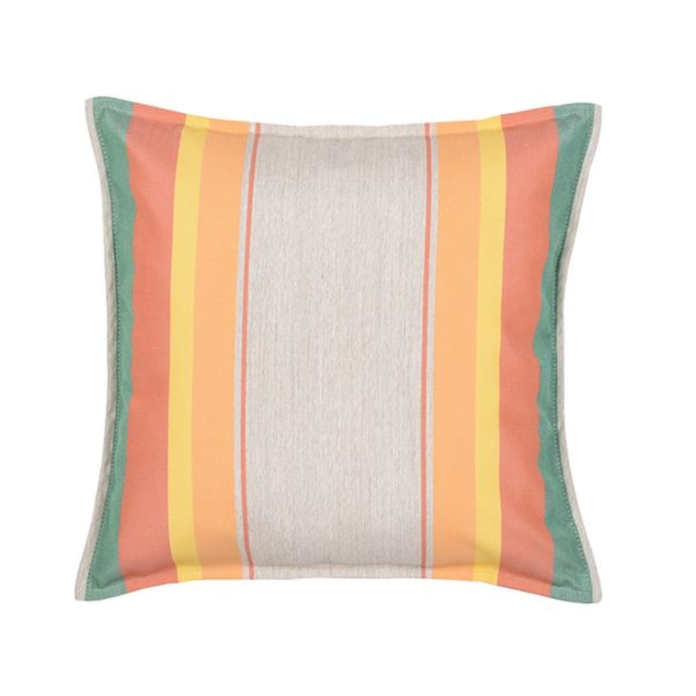 Petit coussin carré 40x40cm 100% Coton Orange/Bleu