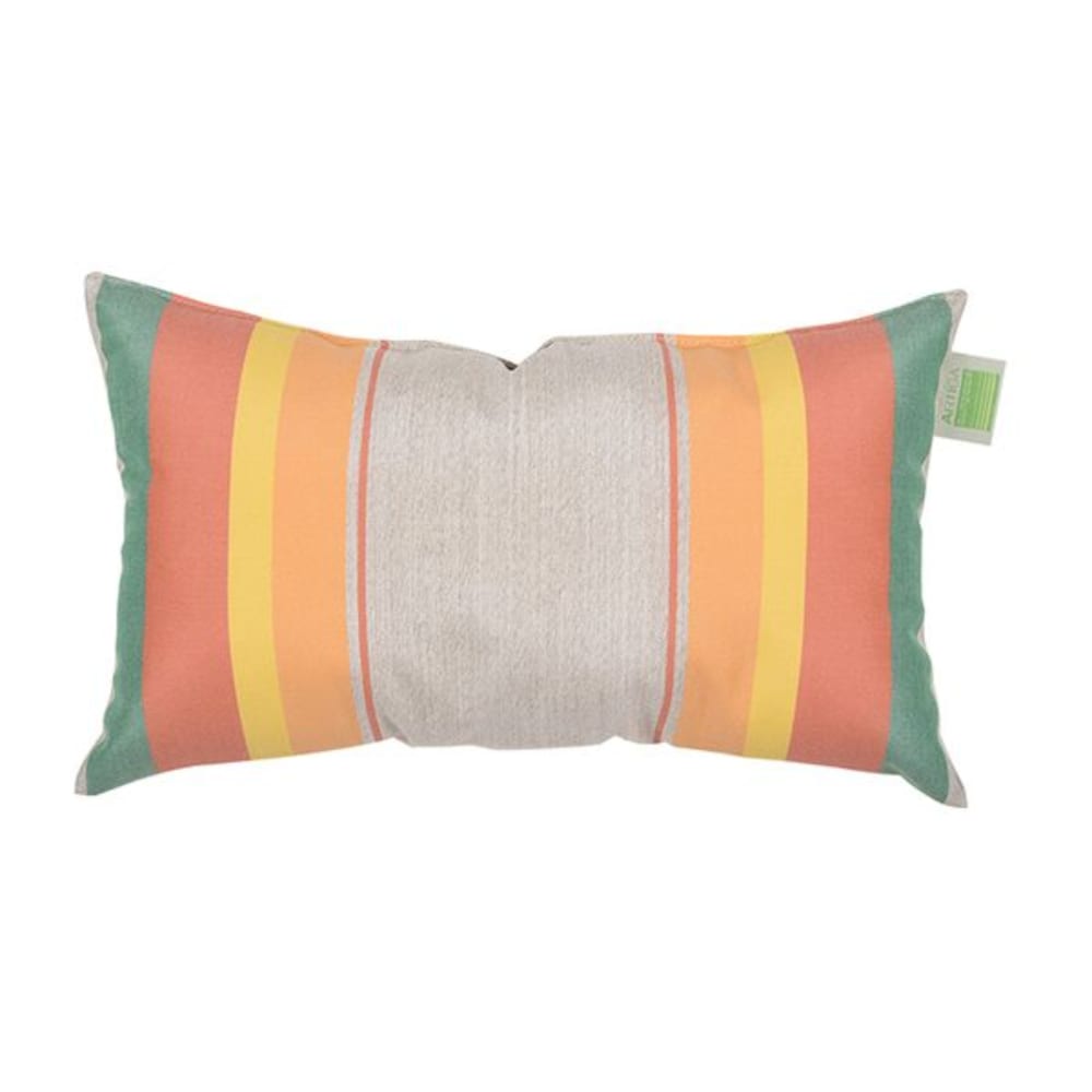 Mini coussin rectangulaire 40x24cm 100% Coton Orange/Bleu