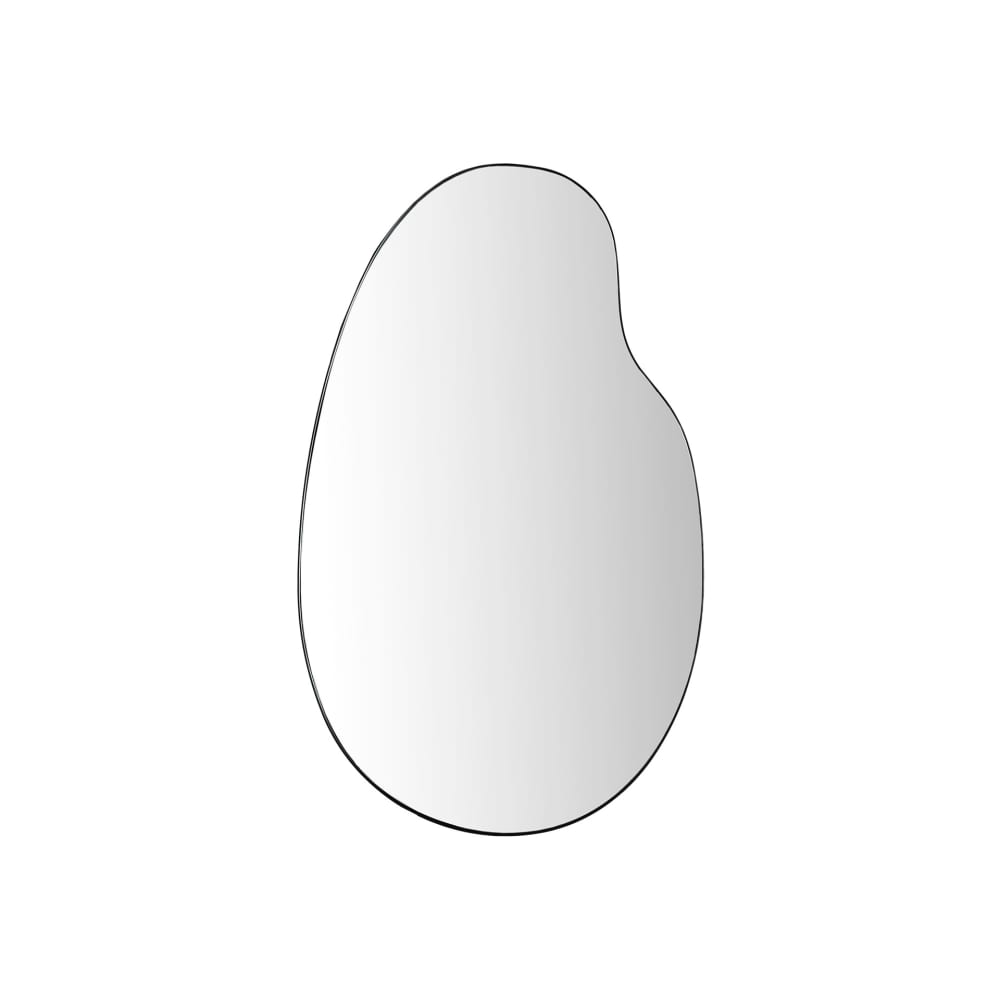 Miroir en fer noir  50x3x82