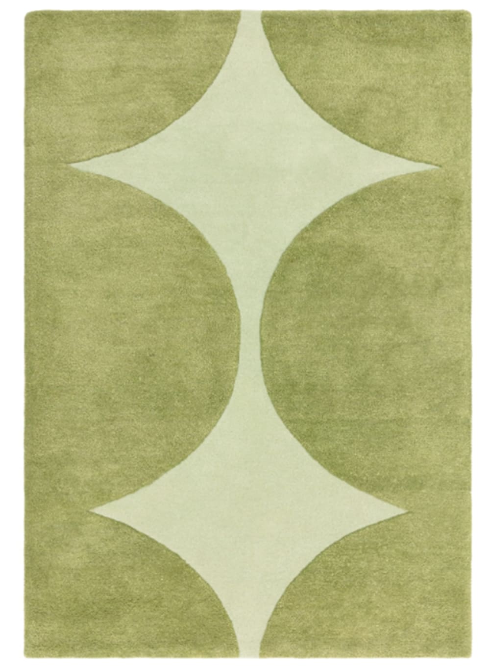 tapis moderne tufté - vert