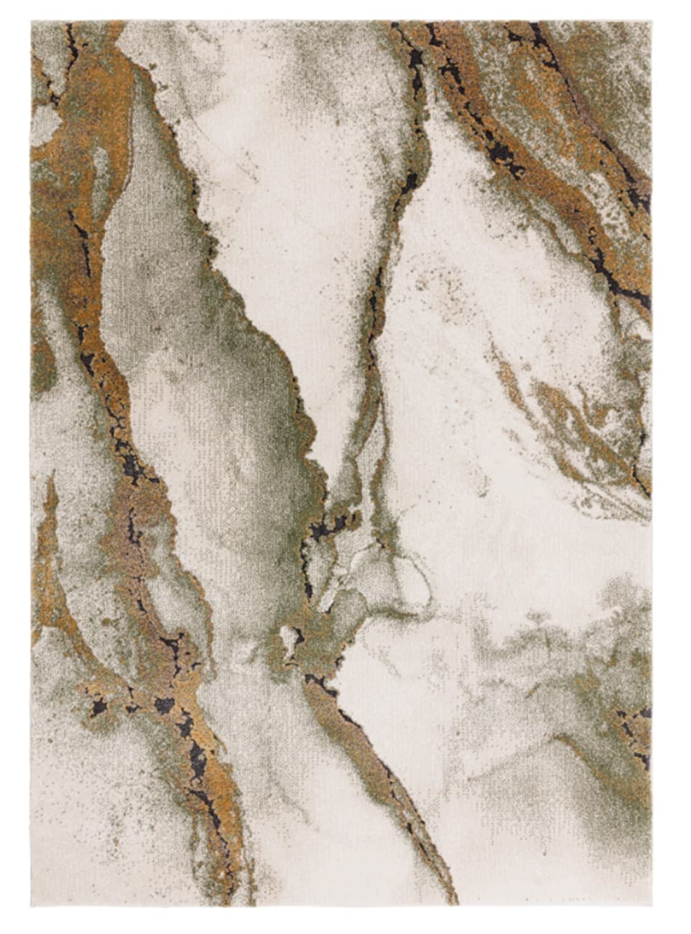 Tapis de salon tissé plat  Vert 200x290 cm