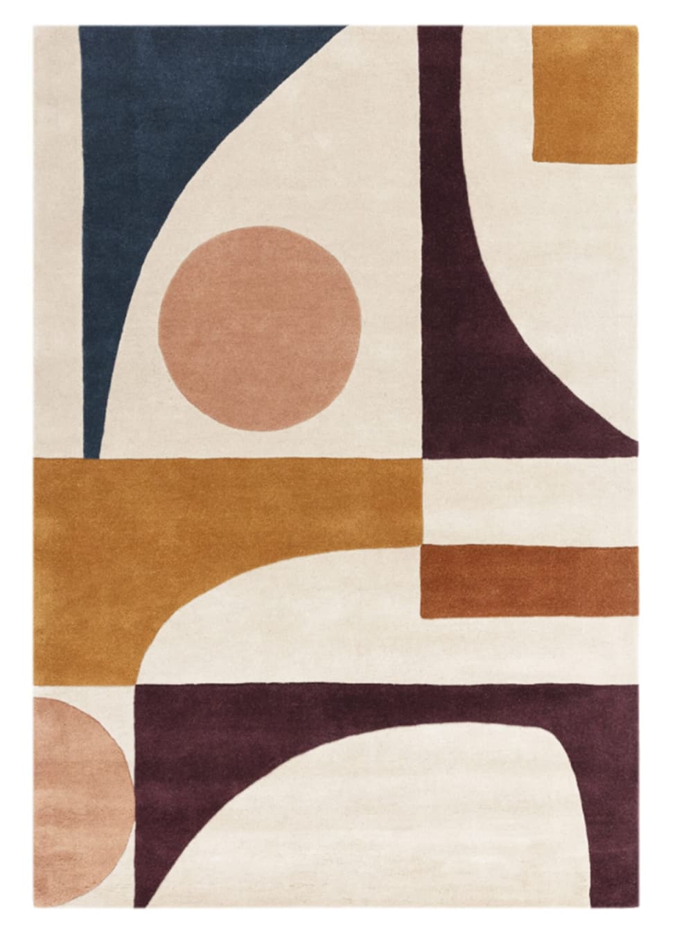Handgetufteter Wollteppich Mehrfarbig 120x170 cm - Maisons Du