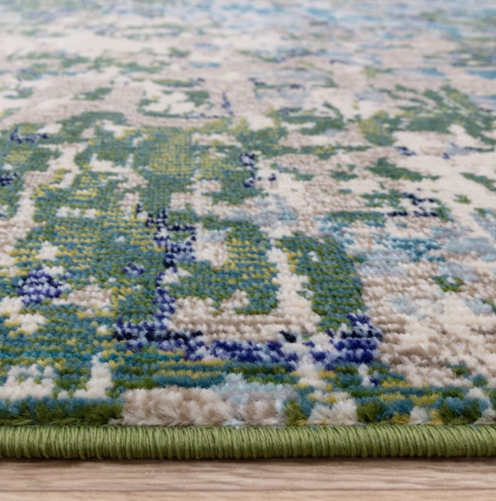 Tapis tissé plat moderne vert 080x150 cm — vue 4
