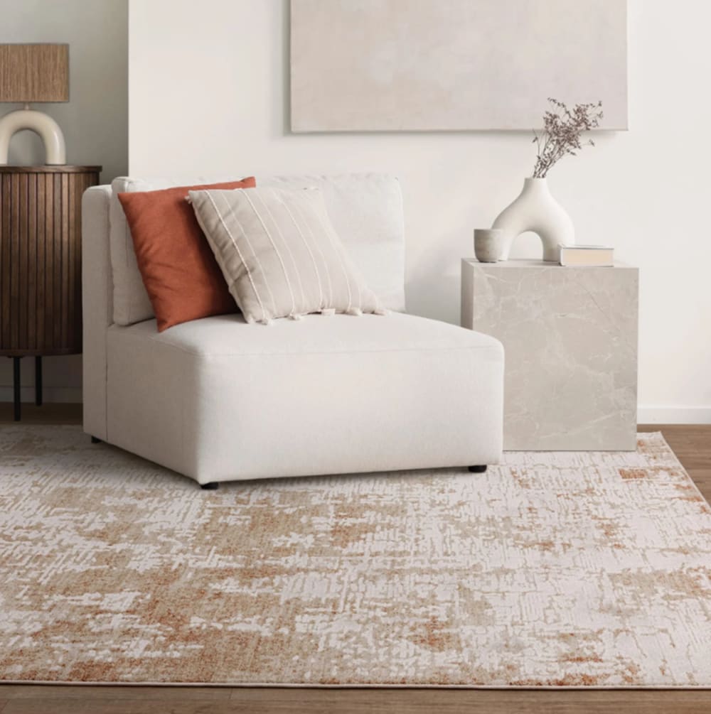 Novatrend Moderner Flachgewebeteppich Beige 160x240 cm style modern Beige Pp - Polypropylen