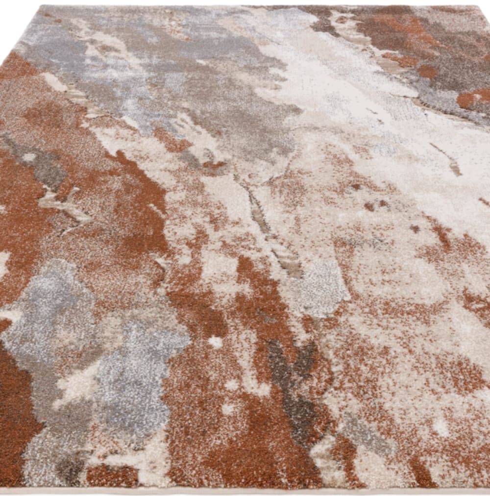 Tapis de salon tissé plat rouge 080x150 cm — vue 4