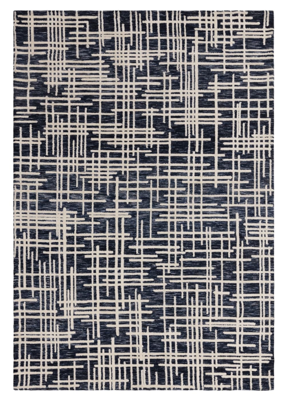 Moderner Flachwebteppich Blau 200x290 cm - Maisons Du Monde