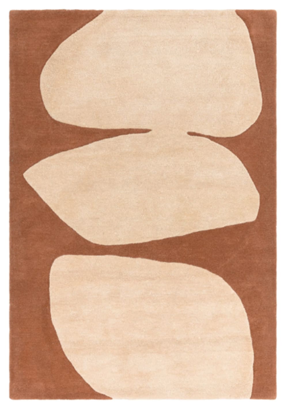 Tapis moderne tufté - orange