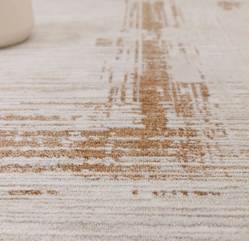 Tapis tissé plat moderne beige 120x160 cm — vue 4