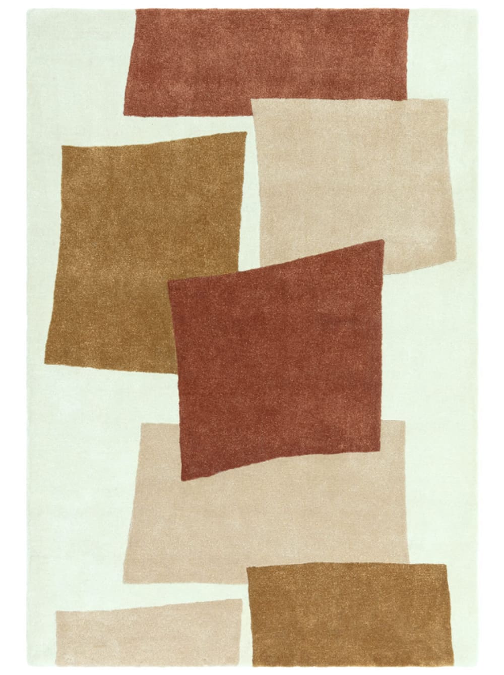 Moderner handgetufteter Teppich Orange 120x170 cm - Maisons Du