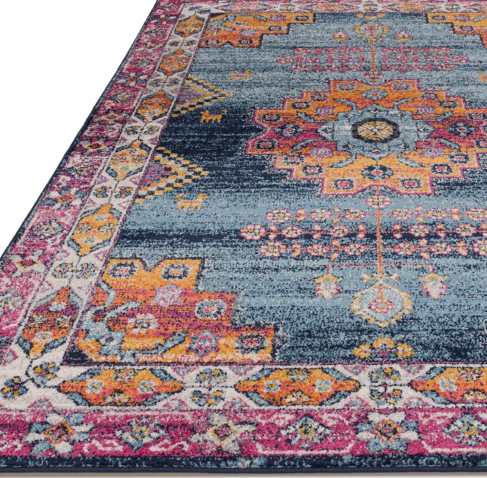 Tapis tissé plat moderne multicolore 080x150 cm — vue 4