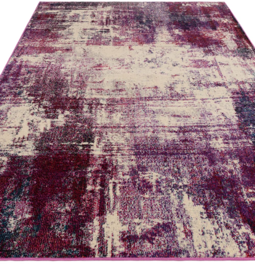 Tapis tissé plat moderne violet 120x170 cm — vue 4