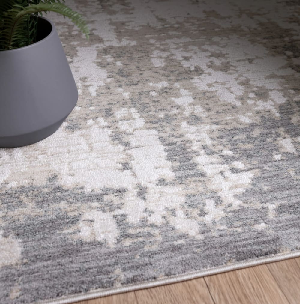 Tapis tissé plat moderne gris 120x160 cm — vue 4