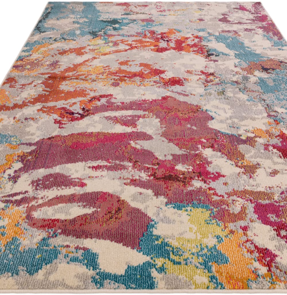 Tapis tissé plat moderne rouge 120x170 cm — vue 4