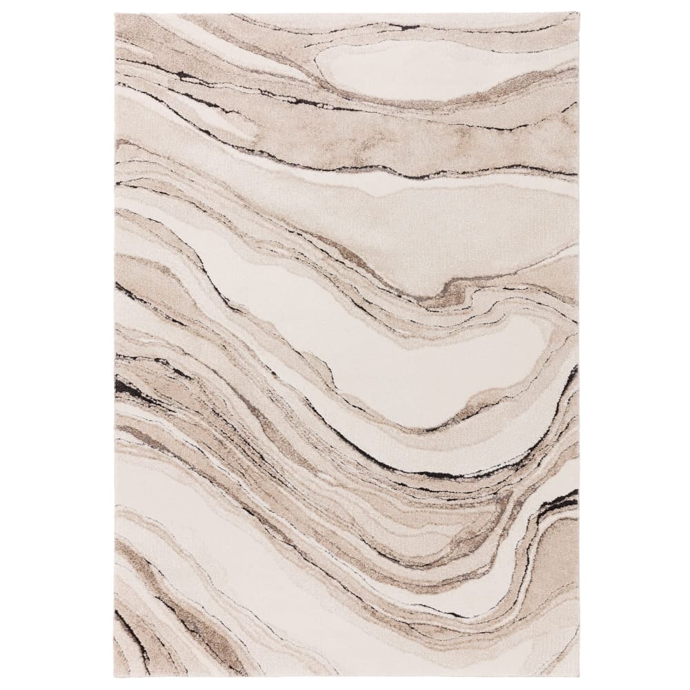 Flachgewebter Wohnzimmerteppich Beige 080x150 cm - Maisons Du